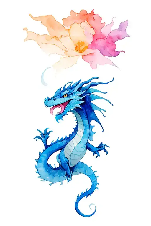 Bright Blue Dragon