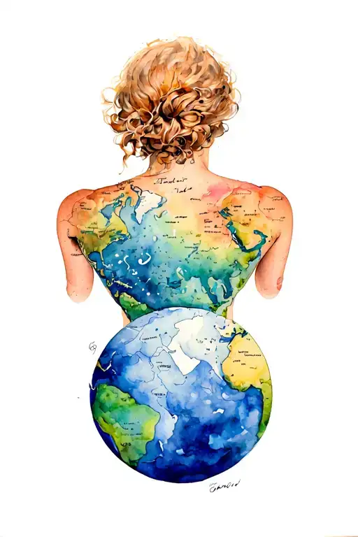 Atlas Carrying World On Back