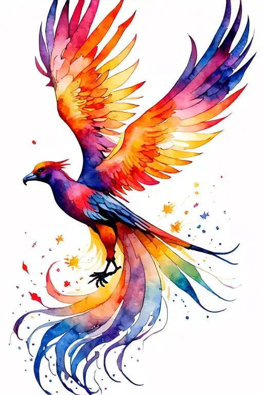 Phoenix Flying Up The Spine