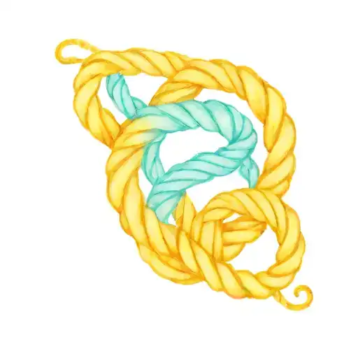 Nautical Rope Infinity Symbol Intertwined