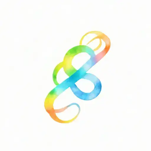 Autism With Infinity Symbol With Rainbow Colors