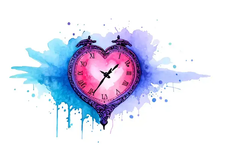 Heart And Clock Embedded