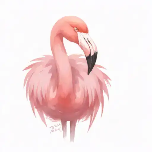 Flamingo With Sunglasses And Cigar