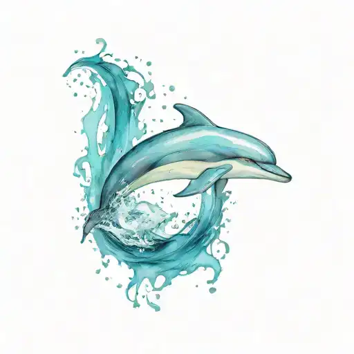 Dolphin Jumping Out Of The Water