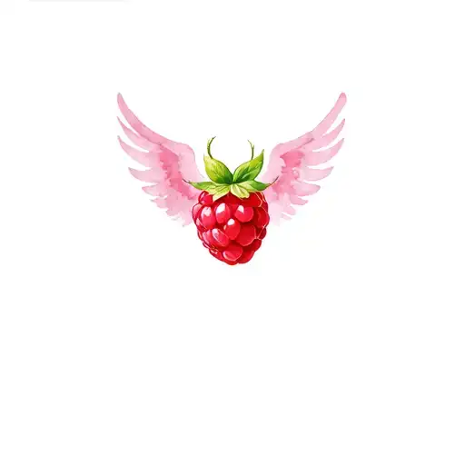 Raspberry With Angel Wings