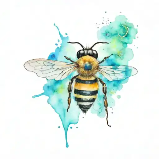 A Bee Dressed In Queen Attire