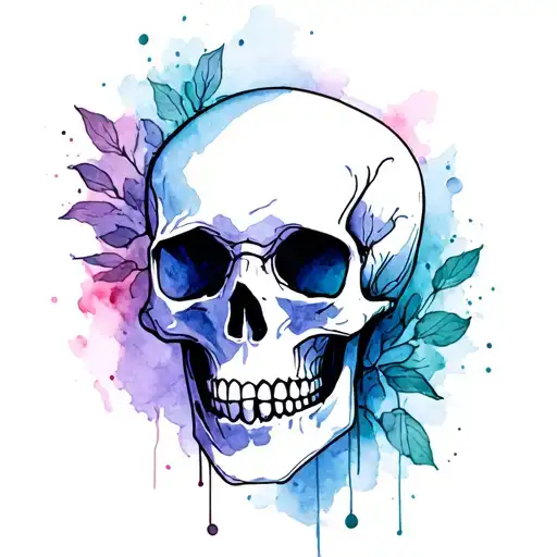 Simple Line Skull