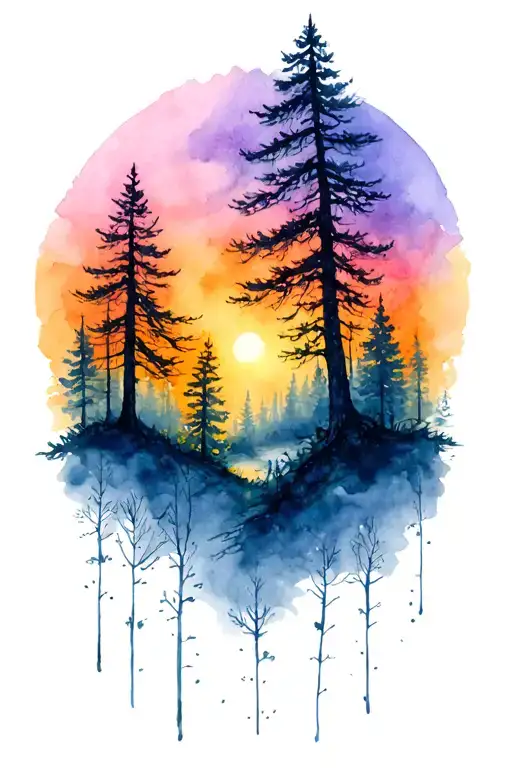 Mythical Forest Scene