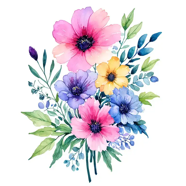 Birth Flower Bouquet March October And December