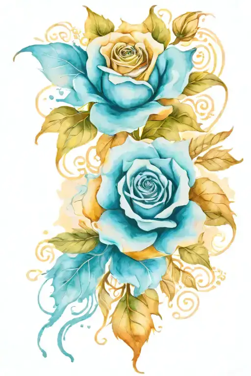Blue Bandana Rose