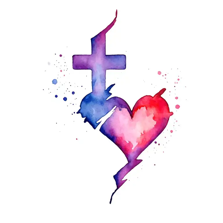 Cross Broken Heart