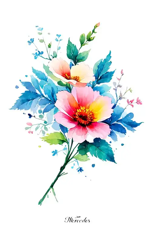 A Flower That Puts Mercedes In The Stem With A Beautiful Lyrics And The Beautiful Flower