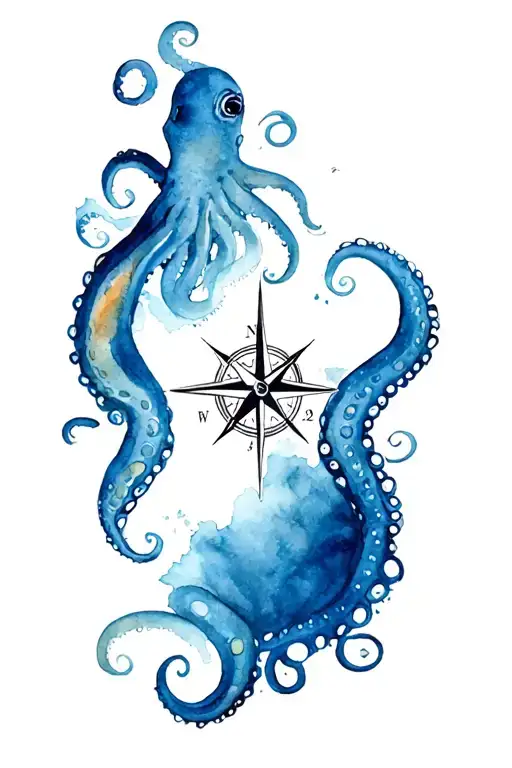 Octopus Compass Map