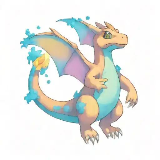 Pokemon Charizard Looking Up