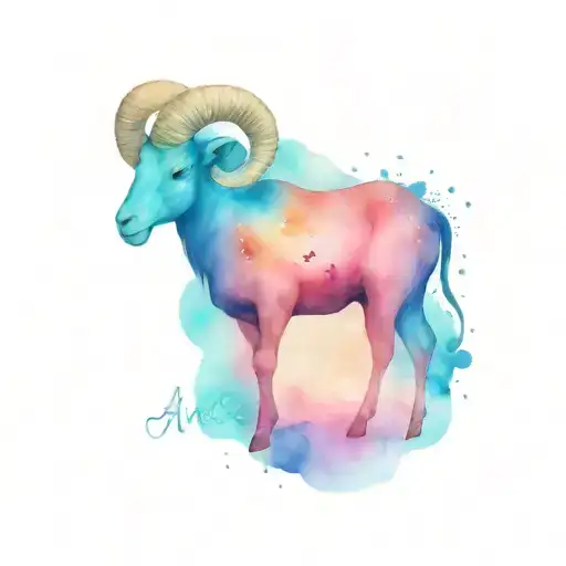 Zodiac Sign Aries With Constellation