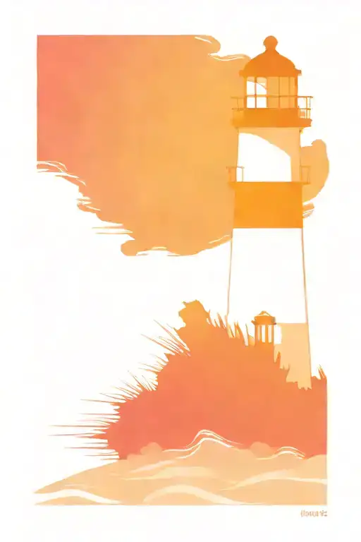 Lighthouse Woven With Threads Like The Invisible