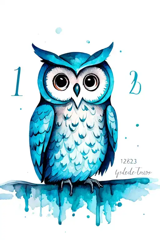 Owl And Numbers 12623
