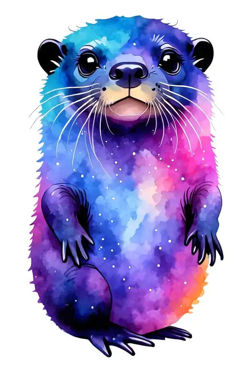 Colourful Rainbow Otter