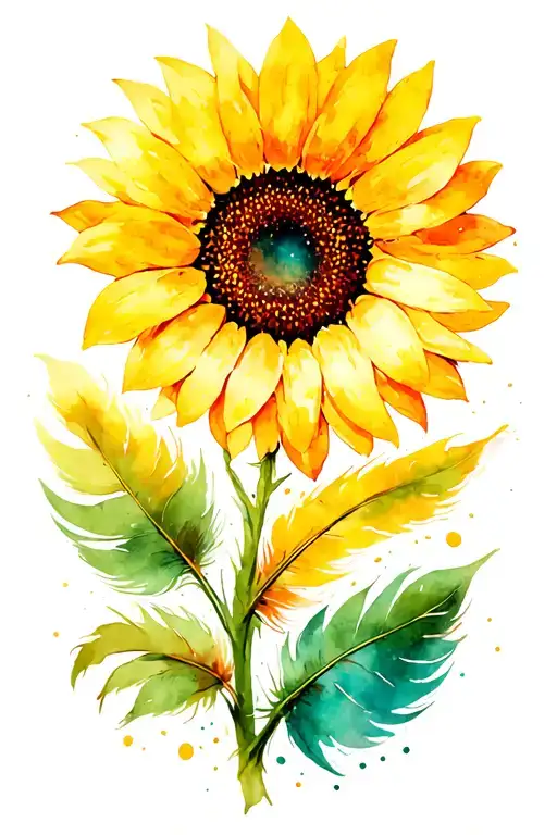 Feather Sunflower