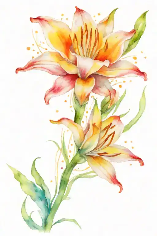 Picses Fish Swimming Lily