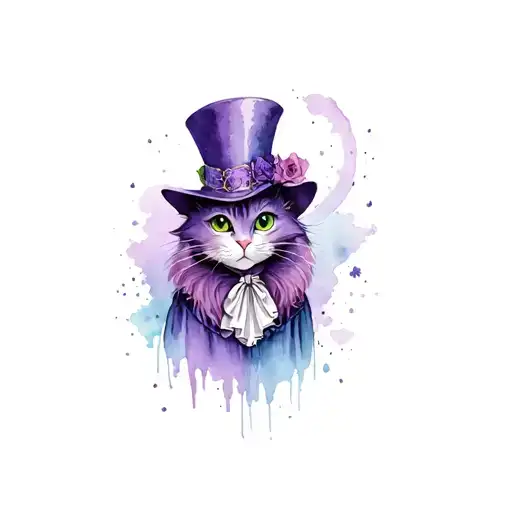 Alice In Wonderland With Cheshire Cat And Mad Hatter