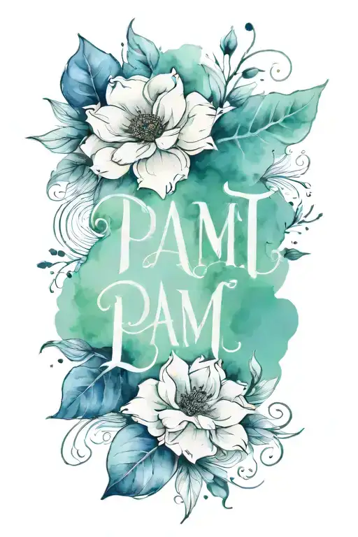 A Tattoo That Expresses Love With The Lettering Pami