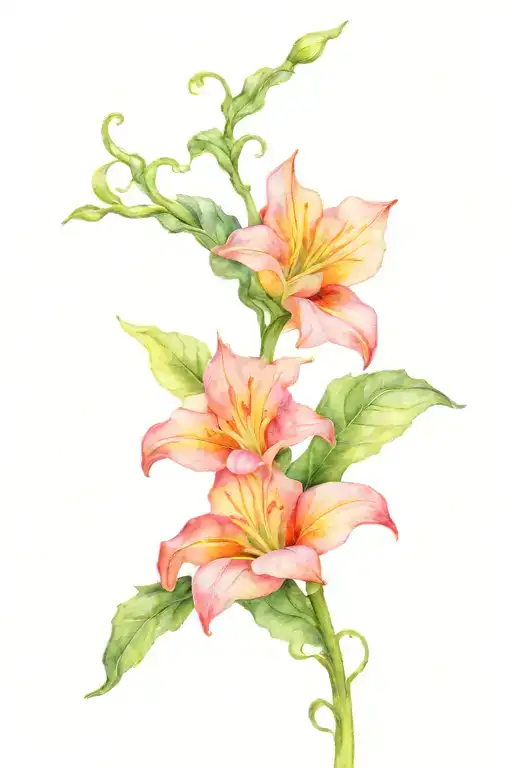 Moonflower On A Vine