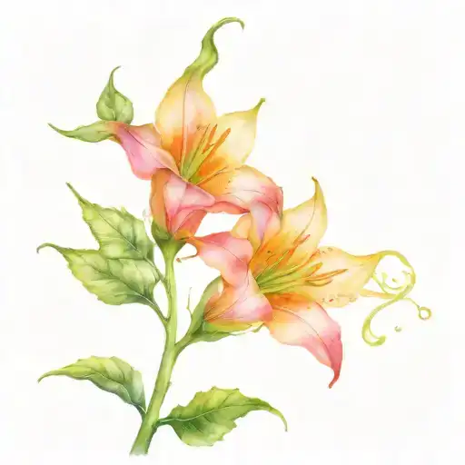 Moonflower On A Vine