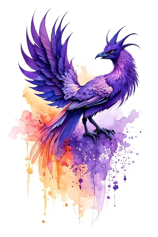 Purple Phoenix Minimalist