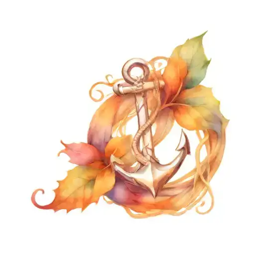 Anchor Wrapped In Vines