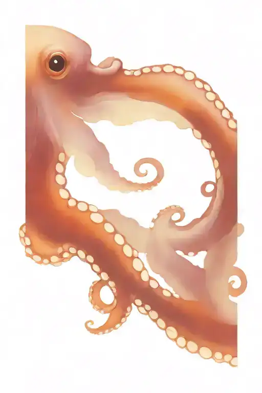Octopus Gracefully Swimming