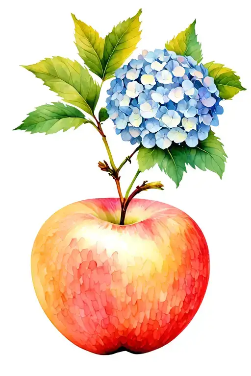 Hydrangea Flowers With Apples