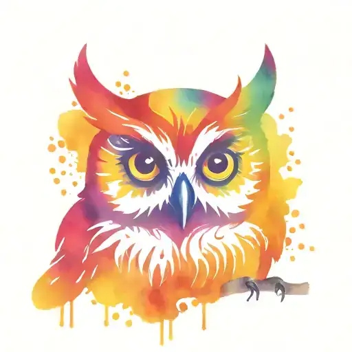Lisa Frank Owl