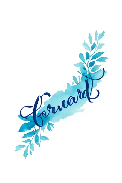 Forearm Tattoo In Hebrew Letters Meaning Always Forward