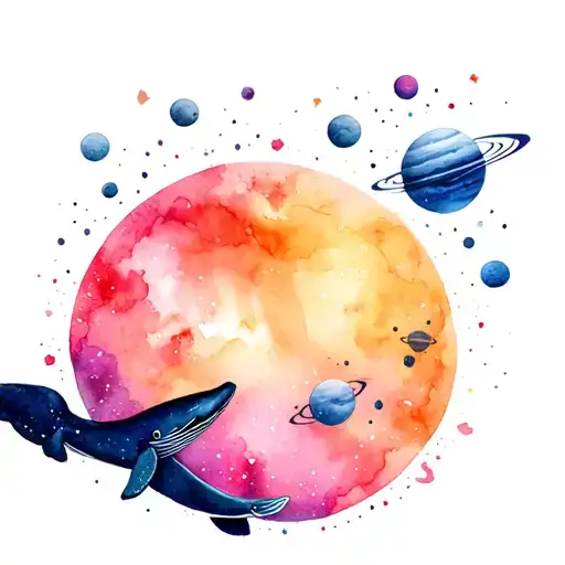 Whale Galaxy Filled With Planets