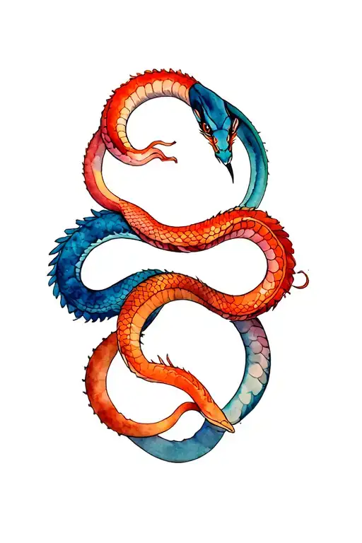 5 Chinese Snakes In The Circle Replaced With Year