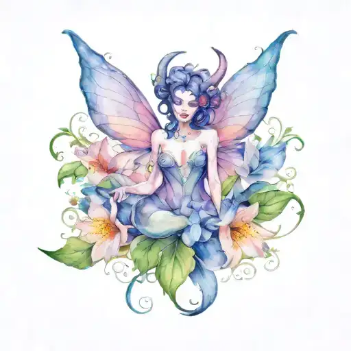 Feminine Demon In Morning Glory