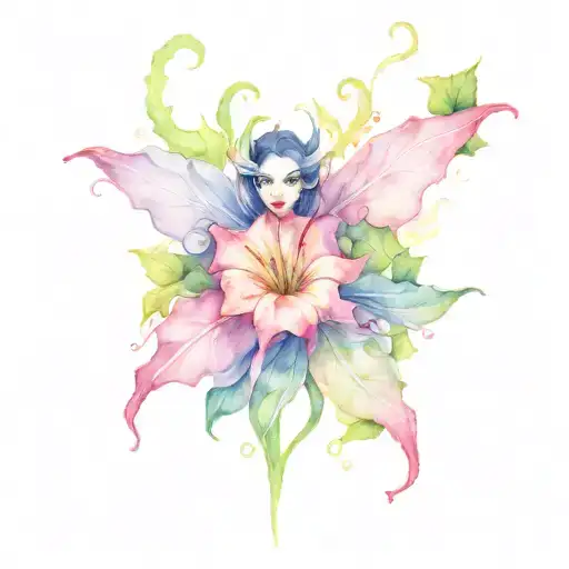 Feminine Demon In Morning Glory