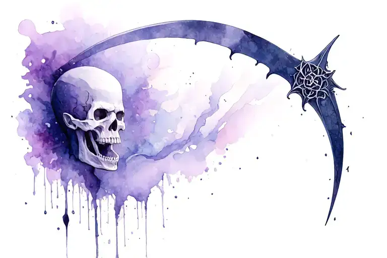 Gothic Style Death With A Scythe
