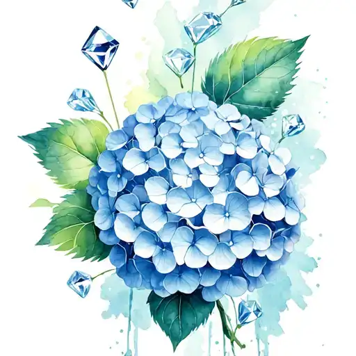 Hydrangea And Diamond