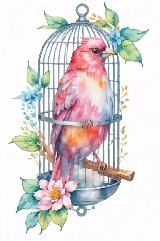 A Bird Free From A Cage