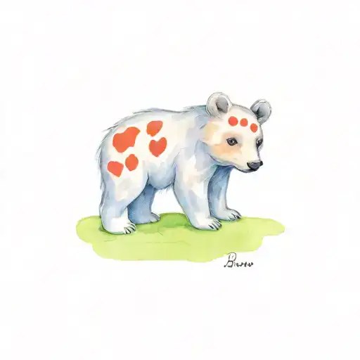 Baby Bear With Lady Bug