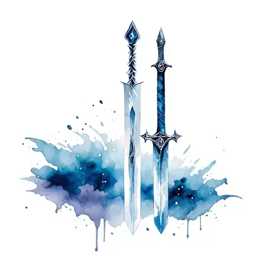 Narsil Sword With Not All Who Wander Are Lost'