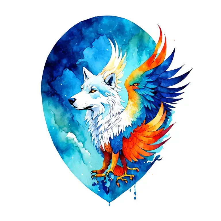Phoenix And Wolf