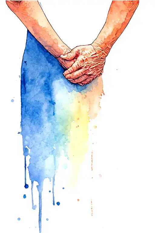 Grandma Holding Hands