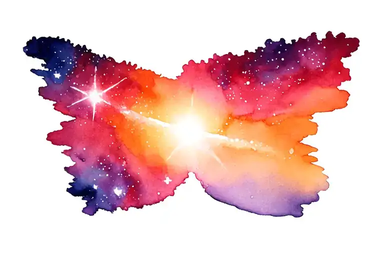 Galaxy Space With Sunshine Comes