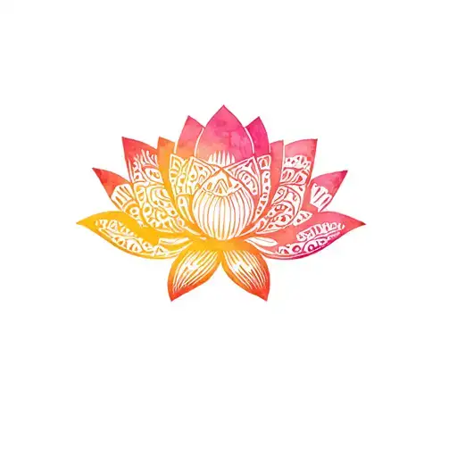 Leopard Head Lotus Flower Mandala Design