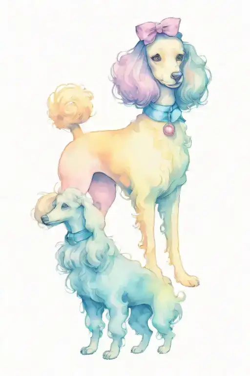 Alice In Wonderland Poodle Looking
