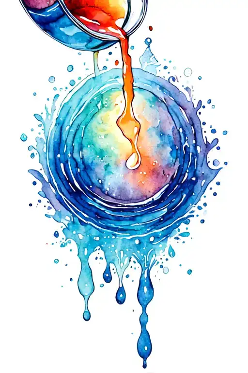 Aquarius Water Bearer Pouring Blood