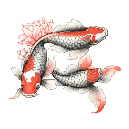 Nice Showa Koi Carp Red And Black